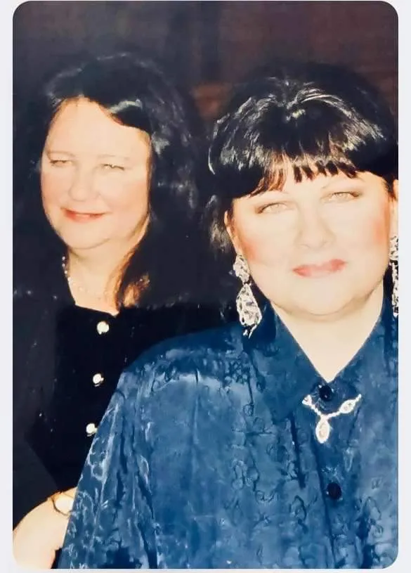 Two women photographed together, shown with the donor tribute